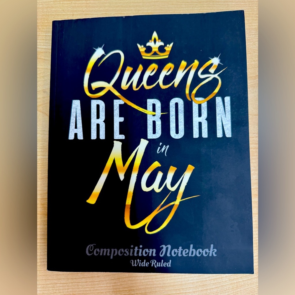 5/$20🛍️ Queens are Born in May Composition Notebook